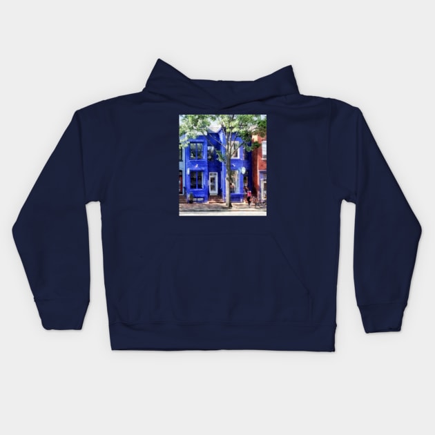 Alexandria VA - Colorful Street Kids Hoodie by SusanSavad